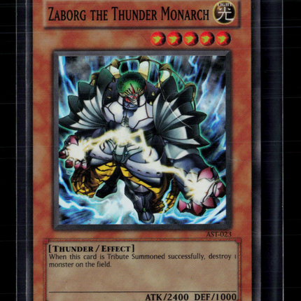 Yu-Gi-Oh! Zaborg the Thunder Monarch Ancient Sanctuary SR AST-023 Unlimited