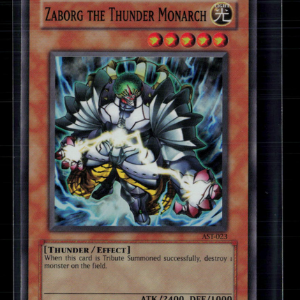 Yu-Gi-Oh! Zaborg the Thunder Monarch Ancient Sanctuary SR AST-023 Unlimited