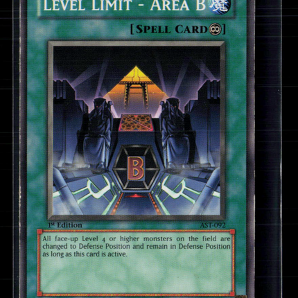 Yu-Gi-Oh! Level Limit - Area B Ancient Sanctuary Common • AST-092 Unlimited