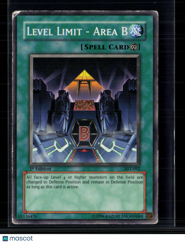 Yu-Gi-Oh! Level Limit - Area B Ancient Sanctuary Common • AST-092 Unlimited