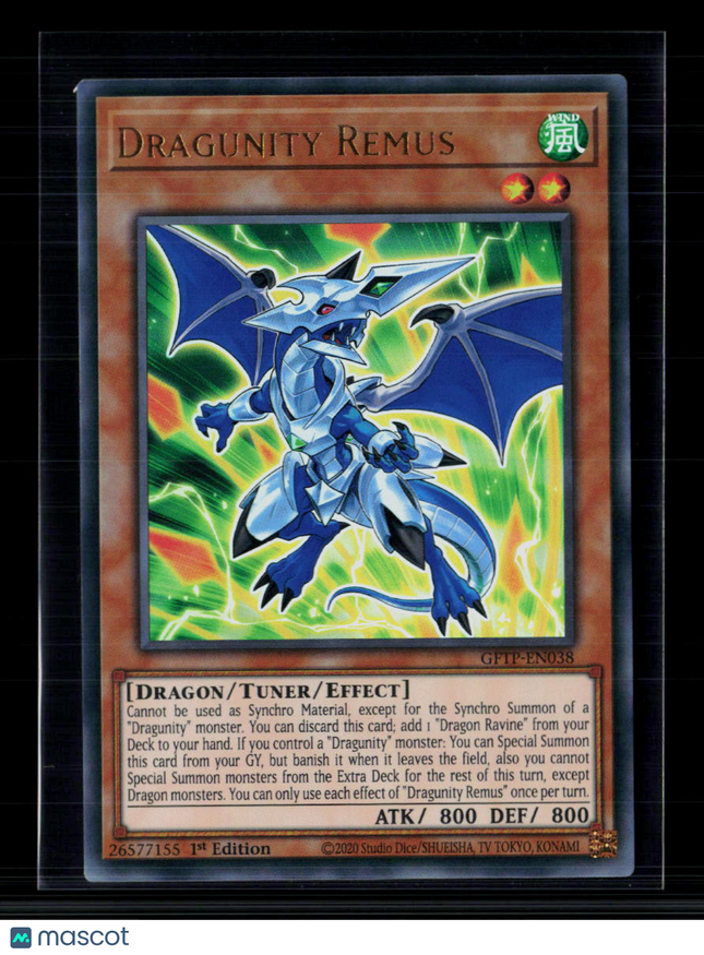 Yu-Gi-Oh! Dragunity Remus Ghosts From the Past Ultra Rare GFTP-EN038 1st Edition