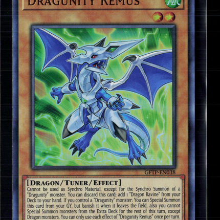 Yu-Gi-Oh! Dragunity Remus Ghosts From the Past Ultra Rare GFTP-EN038 1st Edition