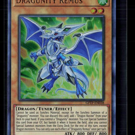 Yu-Gi-Oh! Dragunity Remus Ghosts From the Past Ultra Rare GFTP-EN038 1st Edition