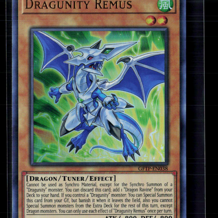 Yu-Gi-Oh! Dragunity Remus Ghosts From the Past Ultra Rare GFTP-EN038 1st Edition