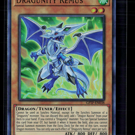 Yu-Gi-Oh! Dragunity Remus Ghosts From the Past Ultra Rare GFTP-EN038 1st Edition