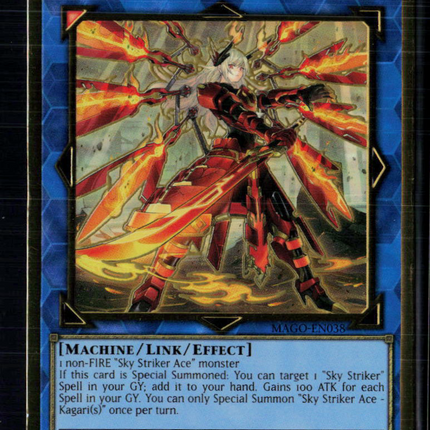 Yu-Gi-Oh! Sky Striker Ace - Kagari (Alternate Art) Gold Rare MAGO-EN038 1st Ed