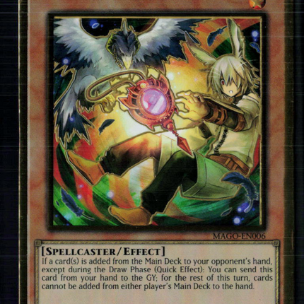 Yu-Gi-Oh! Droll & Lock Bird (Alternate Art) Maximum Gold Premium GR MAGO-EN006