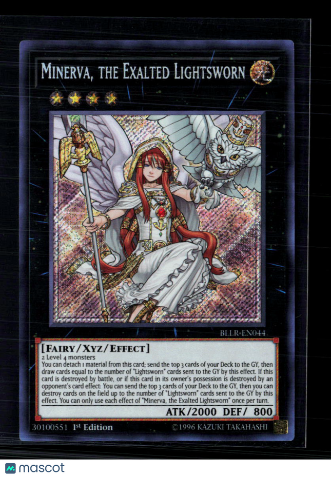Yu-Gi-Oh! Minerva, the Exalted Lightsworn Battles of Legend SR BLLR-EN044 1st Ed