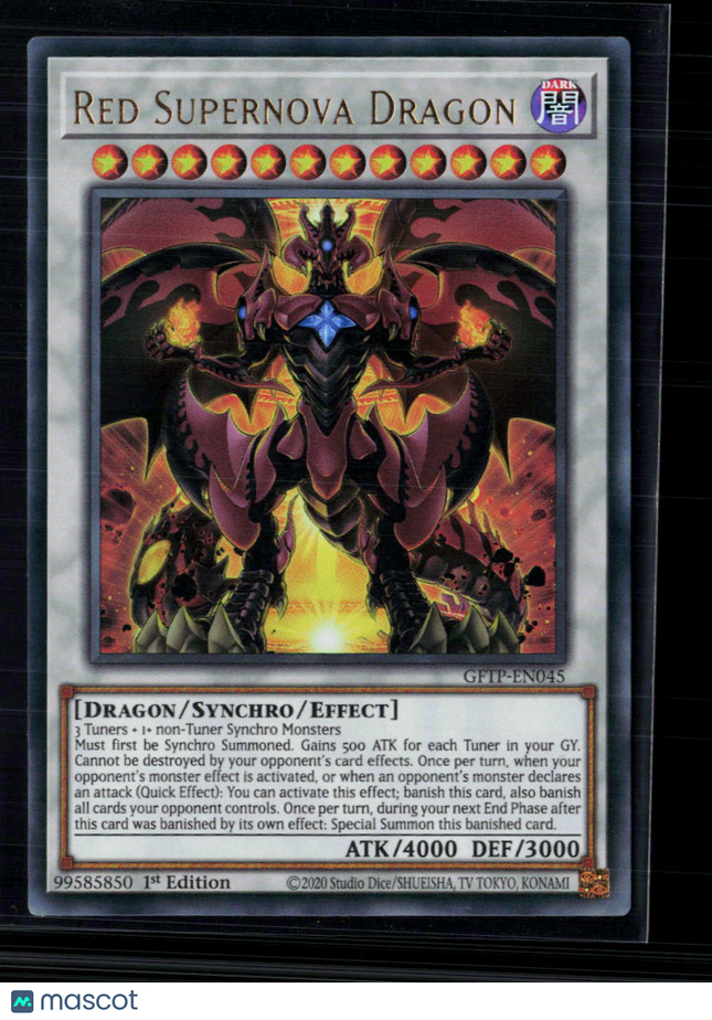 Yu-Gi-Oh! Red Supernova Dragon Ghosts From the Past UR GFTP-EN045 1st Edition