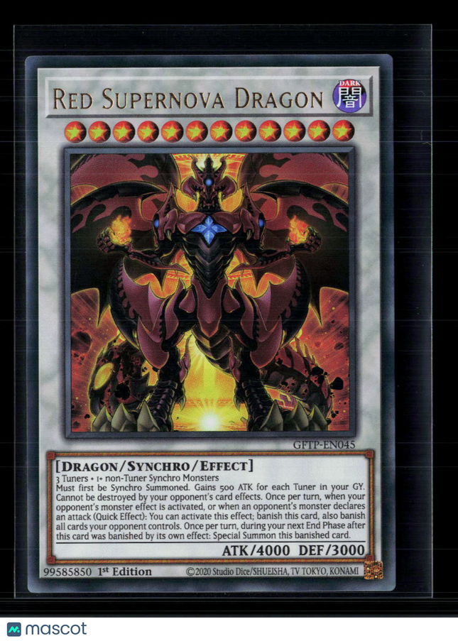 Yu-Gi-Oh! Red Supernova Dragon Ghosts From the Past UR GFTP-EN045 1st Edition