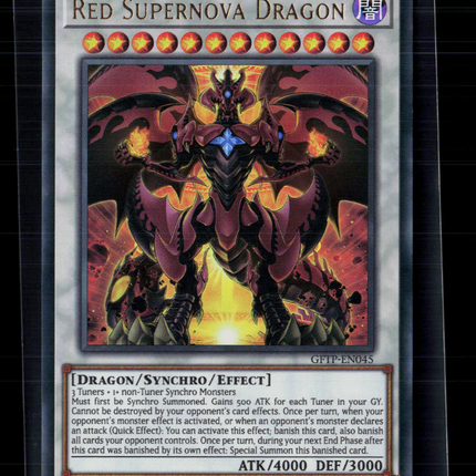 Yu-Gi-Oh! Red Supernova Dragon Ghosts From the Past UR GFTP-EN045 1st Edition
