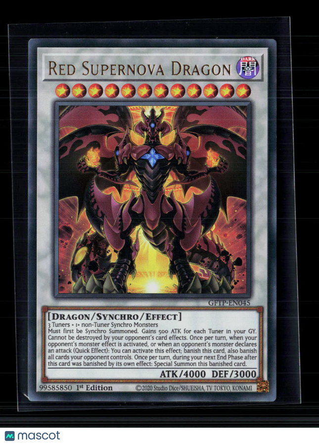 Yu-Gi-Oh! Red Supernova Dragon Ghosts From the Past UR GFTP-EN045 1st Edition