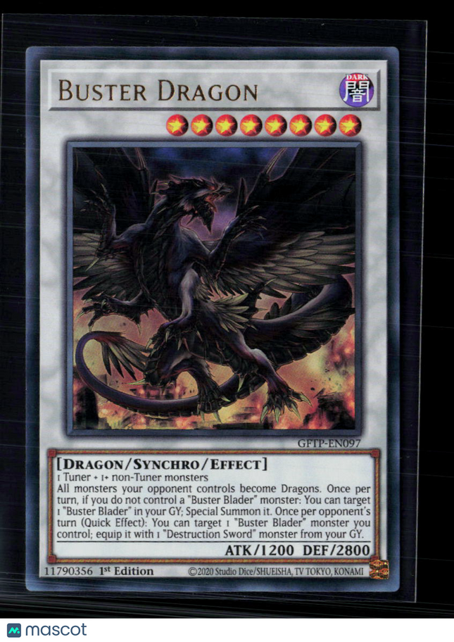 Yu-Gi-Oh! Buster Dragon Ghosts From the Past Ultra Rare • GFTP-EN097 1st Edition