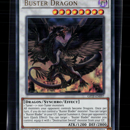 Yu-Gi-Oh! Buster Dragon Ghosts From the Past Ultra Rare • GFTP-EN097 1st Edition
