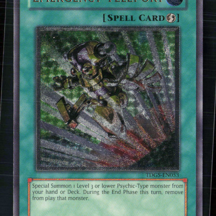 Yu-Gi-Oh! Emergency Teleport (UTR) The Duelist Genesis UTR TDGS-EN053 Unlimited