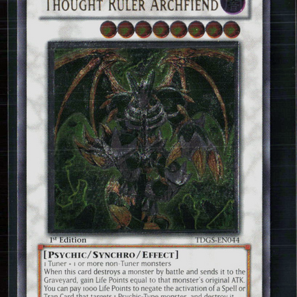 Yu-Gi-Oh! Thought Ruler Archfiend The Duelist Genesis UTR TDGS-EN044 1st Edition