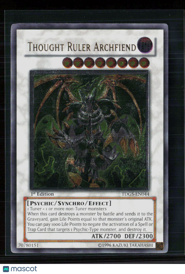 Yu-Gi-Oh! Thought Ruler Archfiend The Duelist Genesis UTR TDGS-EN044 1st Edition