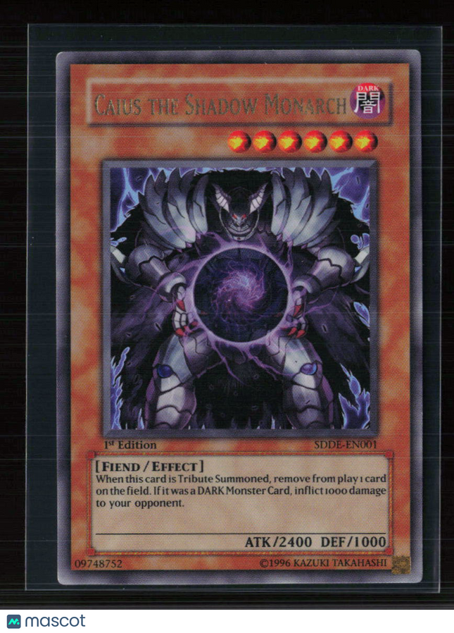 Yu-Gi-Oh! Caius the Shadow Monarch SD The Dark Emperor UR SDDE-EN001 1st Edition