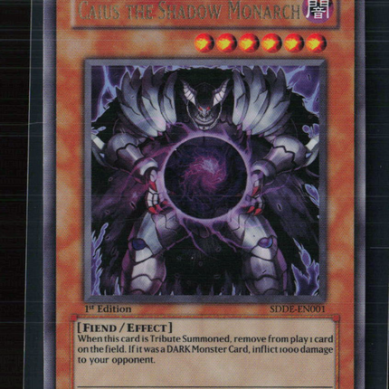 Yu-Gi-Oh! Caius the Shadow Monarch SD The Dark Emperor UR SDDE-EN001 1st Edition