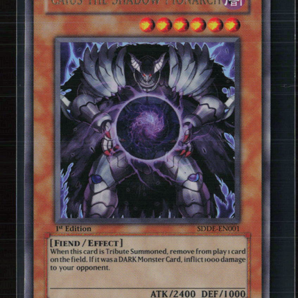 Yu-Gi-Oh! Caius the Shadow Monarch SD The Dark Emperor UR SDDE-EN001 1st Edition