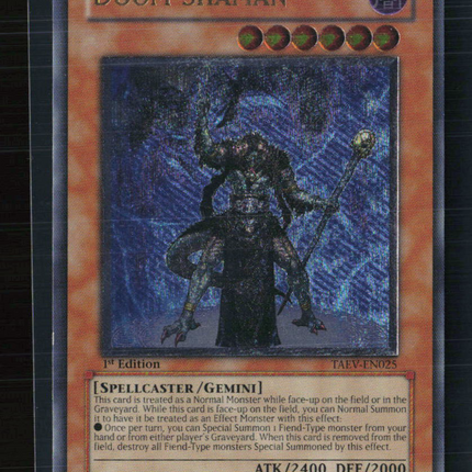 Yu-Gi-Oh! Doom Shaman Tactical Evolution Ultimate Rare • TAEV-EN025 1st Edition