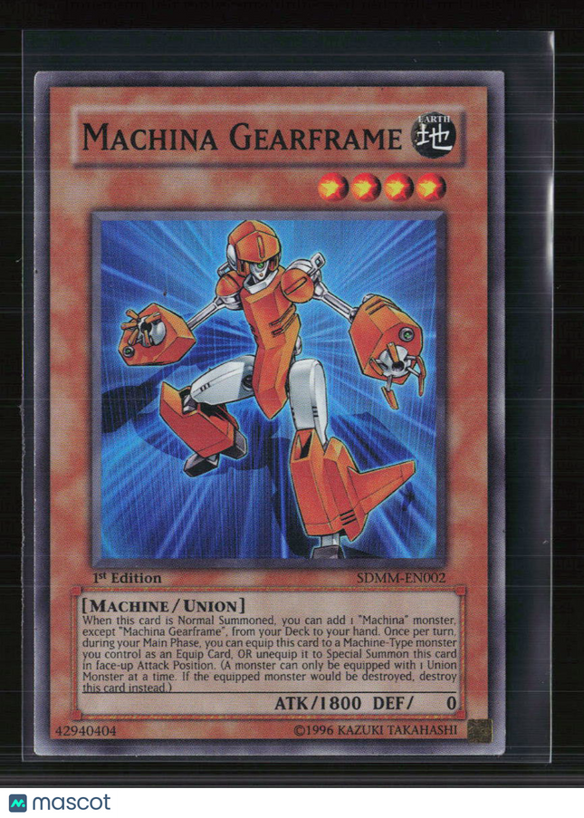 Yu-Gi-Oh! Machina Gearframe SD Machina Mayhem SR SDMM-EN002 1st Edition