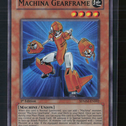 Yu-Gi-Oh! Machina Gearframe SD Machina Mayhem SR SDMM-EN002 1st Edition