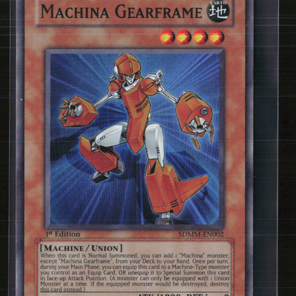 Yu-Gi-Oh! Machina Gearframe SD Machina Mayhem SR SDMM-EN002 1st Edition