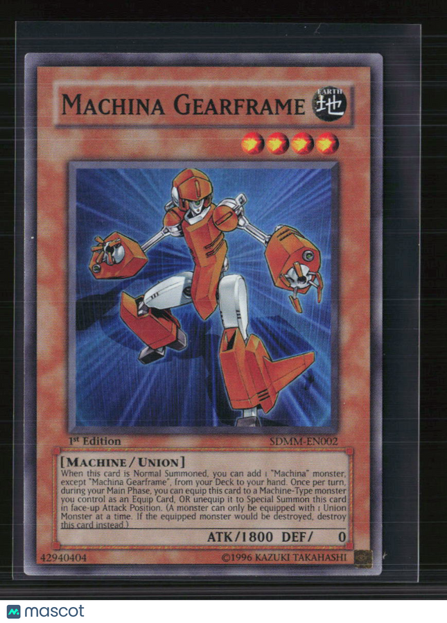 Yu-Gi-Oh! Machina Gearframe SD Machina Mayhem SR SDMM-EN002 1st Edition