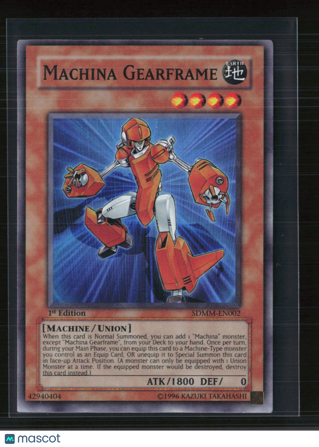 Yu-Gi-Oh! Machina Gearframe SD Machina Mayhem SR SDMM-EN002 1st Edition