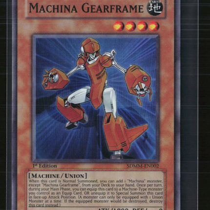 Yu-Gi-Oh! Machina Gearframe SD Machina Mayhem SR SDMM-EN002 1st Edition