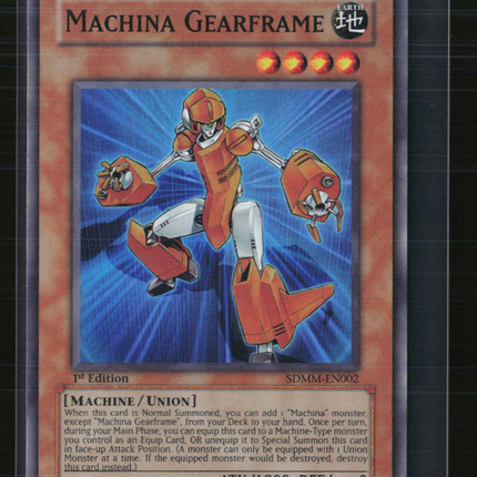 Yu-Gi-Oh! Machina Gearframe SD Machina Mayhem SR SDMM-EN002 1st Edition