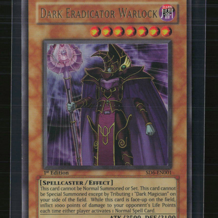 Yu-Gi-Oh! Dark Eradicator Warlock SD Spellcaster's Judgment UR SD6-EN001 1st Ed