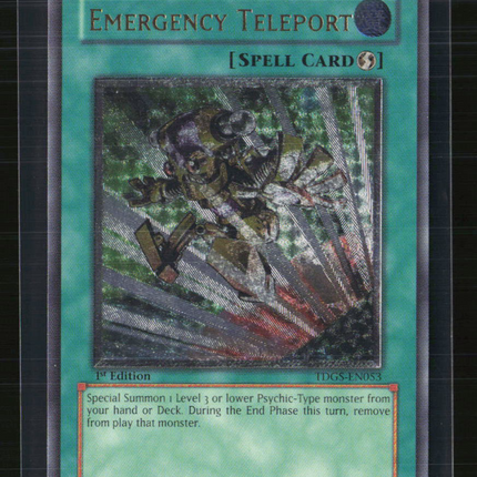 Yu-Gi-Oh! Emergency Teleport The Duelist Genesis UTR TDGS-EN053 1st Edition