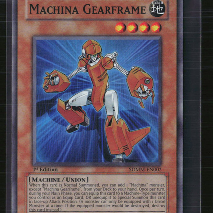 Yu-Gi-Oh! Machina Gearframe SD Machina Mayhem SR SDMM-EN002 1st Edition