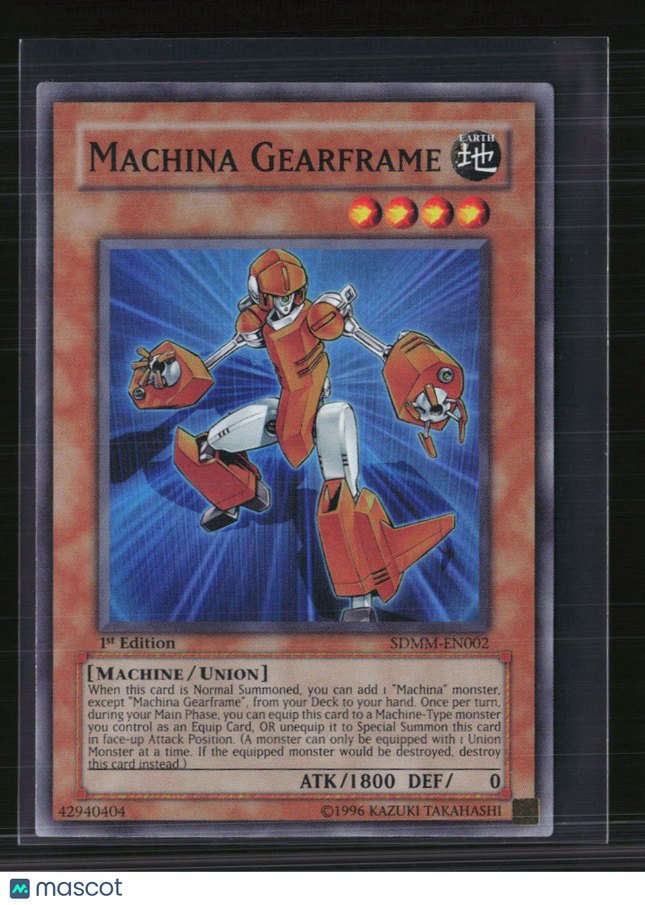 Yu-Gi-Oh! Machina Gearframe SD Machina Mayhem SR SDMM-EN002 1st Edition