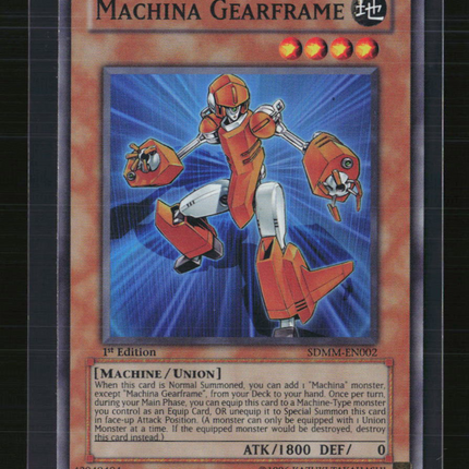 Yu-Gi-Oh! Machina Gearframe SD Machina Mayhem SR SDMM-EN002 1st Edition