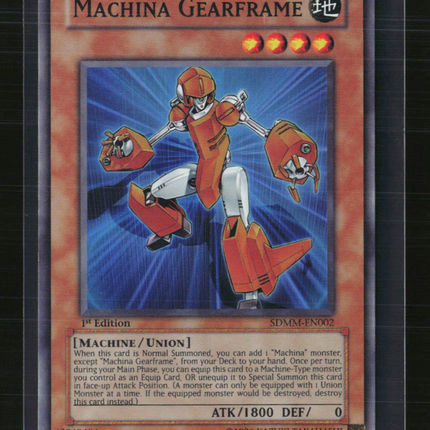 Yu-Gi-Oh! Machina Gearframe SD Machina Mayhem SR SDMM-EN002 1st Edition