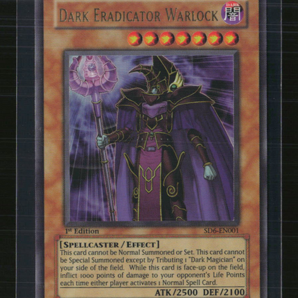 Yu-Gi-Oh! Dark Eradicator Warlock SD Spellcaster's Judgment UR SD6-EN001 1st Ed