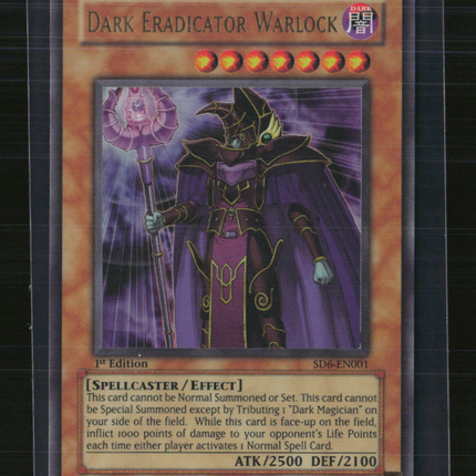 Yu-Gi-Oh! Dark Eradicator Warlock SD Spellcaster's Judgment UR SD6-EN001 1st Ed