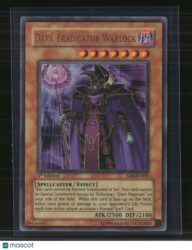 Yu-Gi-Oh! Dark Eradicator Warlock SD Spellcaster's Judgment UR SD6-EN001 1st Ed