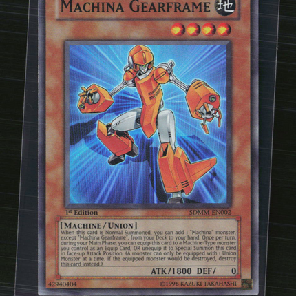 Yu-Gi-Oh! Machina Gearframe SD: Machina Mayhem SR SDMM-EN002 1st Edition