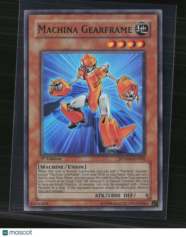 Yu-Gi-Oh! Machina Gearframe SD: Machina Mayhem SR SDMM-EN002 1st Edition