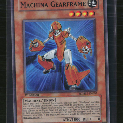 Yu-Gi-Oh! Machina Gearframe SD: Machina Mayhem SR SDMM-EN002 1st Edition