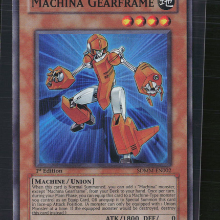 Yu-Gi-Oh! Machina Gearframe SD: Machina Mayhem SR SDMM-EN002 1st Edition