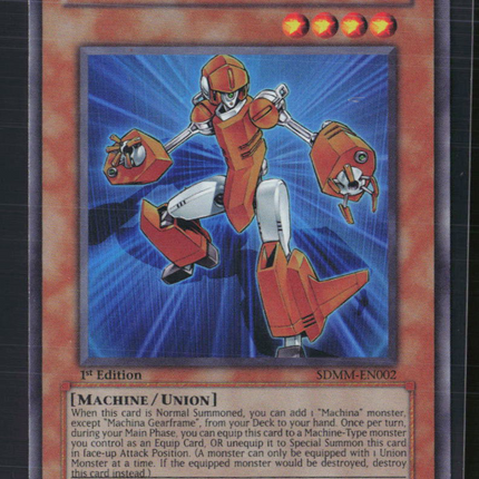 Yu-Gi-Oh! Machina Gearframe SD: Machina Mayhem SR SDMM-EN002 1st Edition