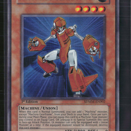 Yu-Gi-Oh! Machina Gearframe SD: Machina Mayhem SR SDMM-EN002 1st Edition