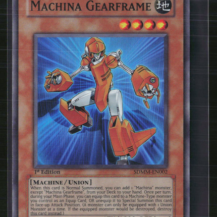 Yu-Gi-Oh! Machina Gearframe SD: Machina Mayhem SR SDMM-EN002 1st Edition