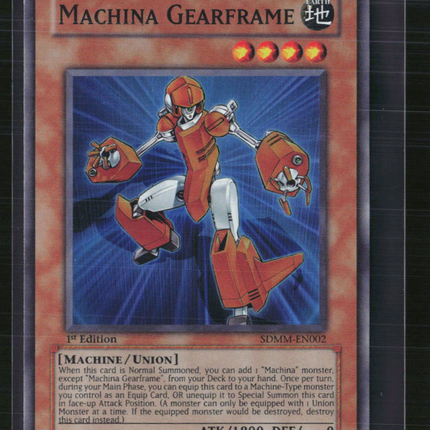 Yu-Gi-Oh! Machina Gearframe SD: Machina Mayhem SR SDMM-EN002 1st Edition