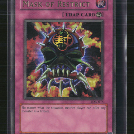 Yu-Gi-Oh! Mask of Restrict Labyrinth of Nightmare Ultra Rare • LON-018 Unlimited